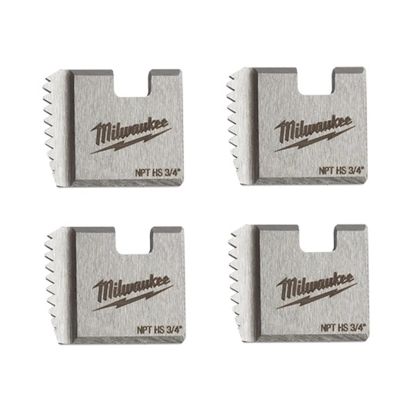 MLW48-36-1108 image(0) - Milwaukee Tool 3/4 Inch HIGH SPEED NPT Portable Pipe Threading Dies