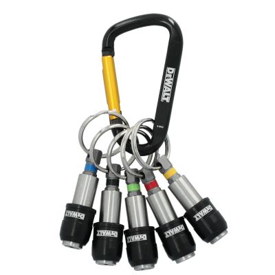 DWTDWAFHLDKC5 image(0) - DeWalt Keyring Bit Holder Set