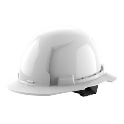 MLW48-73-1101 image(0) - Milwaukee Tool BOLT White Full Brim Hard Hat w/4pt Ratcheting Suspension (USA) - Type 1, Class E
