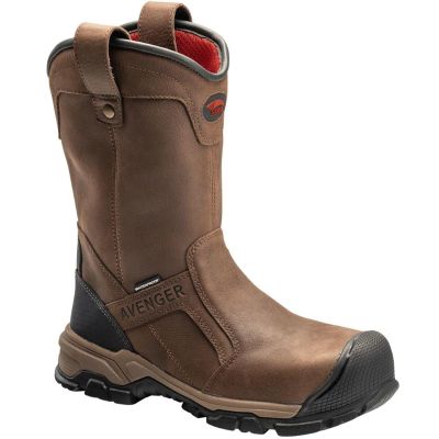 FSIA7830-12W image(0) - Avenger Ripsaw Wellington Series - Men's Boots - Aluminum Toe - IC|EH|SR|PR - Brown/Black - Size: 12W