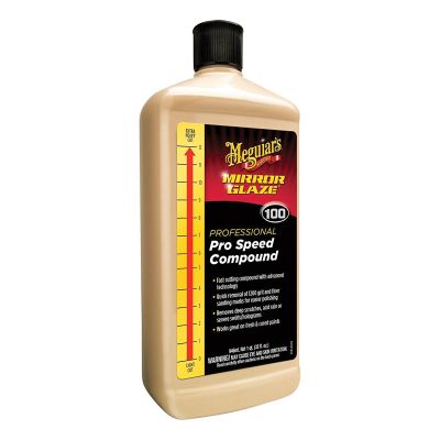 MEGM10032 image(0) - Meguiar's Automotive M100 Mirror Glaze Pro Speed Compound, 32 oz.