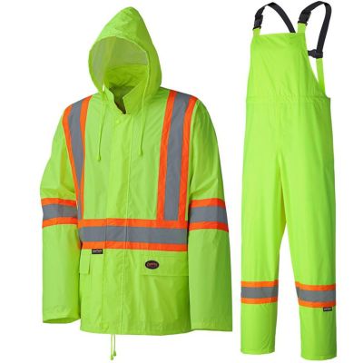 SRWV1080160U-S image(0) - Pioneer Lightweight Hi-Vis Safety Rainsuit  - Color:  Hi-Viz Yellow/Green  - Size: S