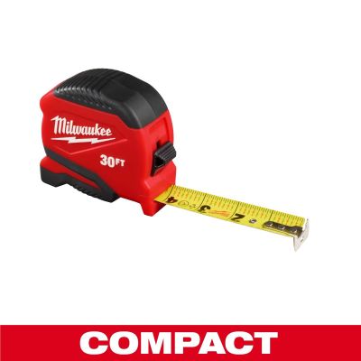 MLW48-22-1730 image(0) - Milwaukee Tool 30ft Compact Tape Measure