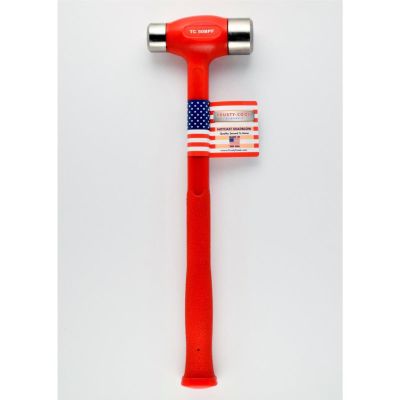 TRUTC50BPF image(0) - Trusty Cook Inc. 50 oz Flat-Flat Dead Blow Hammer - Model TC50BPF - Red