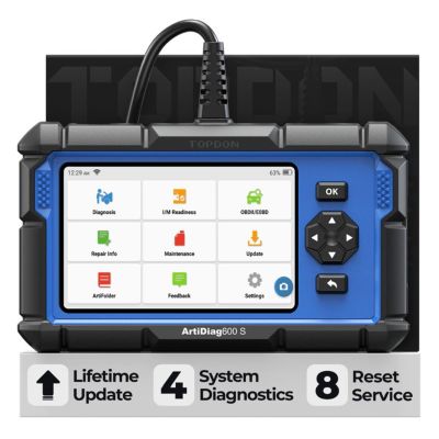 TOPAD600S image(0) - Topdon 5-inch Scan Tool - PCM/TCM/ABS/SRS Lifetime Updates 8 Service Functions