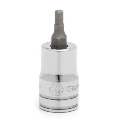 KDT80415D image(0) - GearWrench 3/8 Inch Drive Hex Bit SAE Socket 9/64 Inch