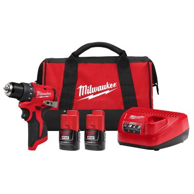 MLW3401-22 image(0) - Milwaukee Tool M12 Subcompact Brushless 3/8 Inch Drill/Driver Kit