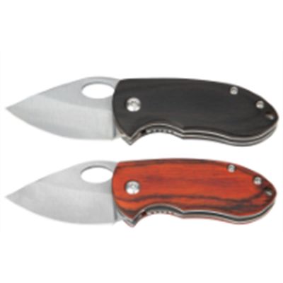 WLMW9370 image(0) - Wilmar Corp. / Performance Tool 2 pk. Wood Handle Pocket Knife Set