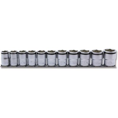 KKNRS4450M-11 image(0) - Ko-ken USA 1/2 Sq. Dr. NUT GRIP Socket Set, - 11 Pieces. 14-24mm - RS4450M/11