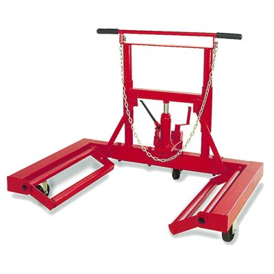 INT3577 image(0) - American Forge & Foundry Wheel Dolly - 1,500 Lbs. Capacity - Hydraulic Lift - Single or Dual Wheel - Heavy Duty