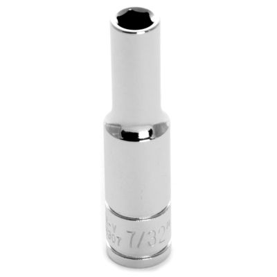 WLMW36307 image(0) - Wilmar Corp. / Performance Tool 1/4" Drive 7/32" 6pt Deep Socket