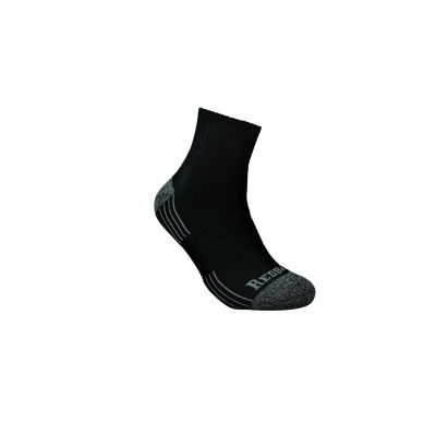 RDBBAML2Q image(0) - Redback Boots USA 1-Pair of Bamboo Qtr. Ankle Socks in Black