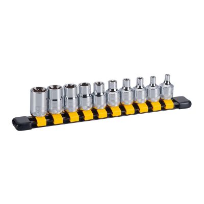 DWTDWMT75424OSP image(0) - DEWALT Dwmt 3/8Dr 10Pc SAE Ext Torx Skt St