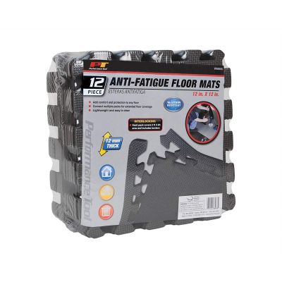 WLMW88988 image(0) - Wilmar Corp. / Performance Tool 12 Piece Anti-Fatigue Mat 12" x 12"