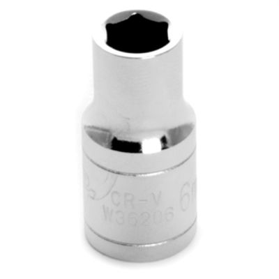 WLMW36206 image(0) - Wilmar Corp. / Performance Tool 1/4" Drive 6mm 6pt Socket