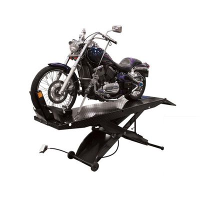 ATEHT-ACL image(0) - Atlas Automotive Equipment ACL Motorcycle Air Operated Motorcycle Lift with Roller Plate 1,000 lb. Capacity  (WILL CALL)