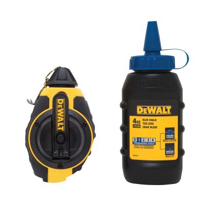 DWTDWHT47373L image(0) - DEWALT 3:1 Chalk Reel 30m/100ft with Blue Chalk