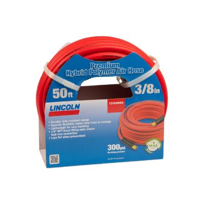 LIN72N3850 image(0) - Lincoln Lubrication  72N3850 50 foot 3/8 in premium nitrile rubber air/water hose?