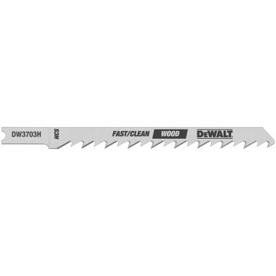 DWTDW3703H2 image(0) - DEWALT 4-Inch 6Tpi Fast Clean High U-Shank Woodcutting Jig Saw Blade (2-Pack)