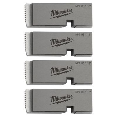 MLW48-36-1204 image(0) - Milwaukee Tool 1 Inch-2 Inch HIGH SPEED NPT Universal Pipe Threading Dies