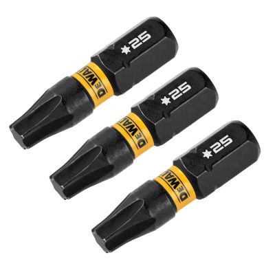 DWTDWAF1TX25IR3 image(1) - DEWALT 1In Torx T25 Flextorq 3Pk