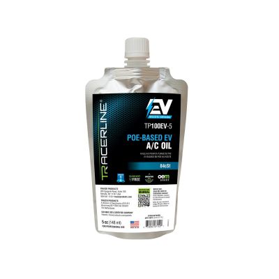 TRATP100EV-5 image(0) - Tracer Products 5 oz (148 ml) foil pouch with POE-Based A/C oil for electric vehicles (compatible with R-1234yf and R-134a systems)
