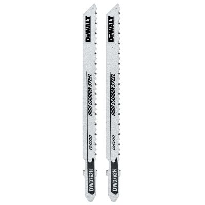 DWTDW3762H2 image(0) - DEWALT 4-Inch 10Tpi Laminate Down Cutting Hsc T-Shank Jig Saw Blade (2-Pack)