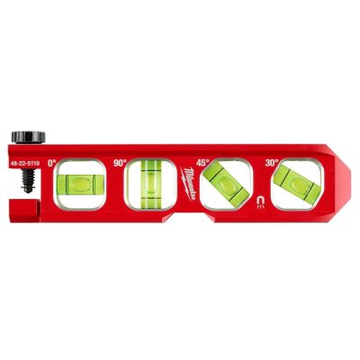 MLW48-22-5110 image(0) - Milwaukee Tool 6.5 Inch Pipe Lock Billet Torpedo Level