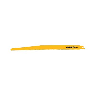 DWTDW4809B25 image(0) - DEWALT Reciprocating Saw Blades, Straight Back, 8-Inch, 14 Tpi, 25-Pack
