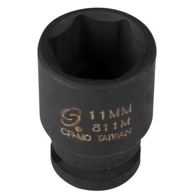 SUN811M image(0) - SUNEX SOC 11MM 1/4D IMP 6PT BLK