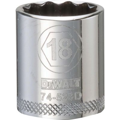 DWTDWMT74523OSP image(0) - DEWALT 001Pc 38Dr Socket-12Pt-18
