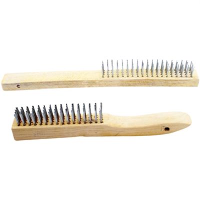 WLM1450 image(0) - Wilmar Corp. / Performance Tool 2 Piece Wood Handle Wire Brush