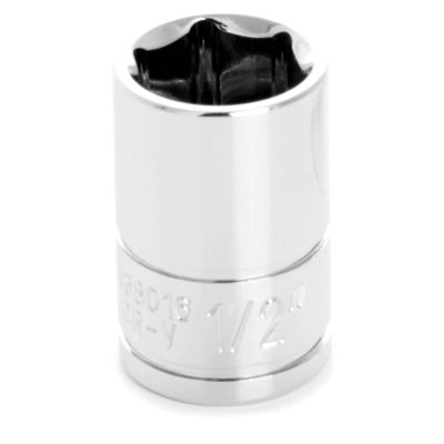 WLMW38016 image(0) - Wilmar Corp. / Performance Tool 3/8" Drive 1/2" 6pt Socket