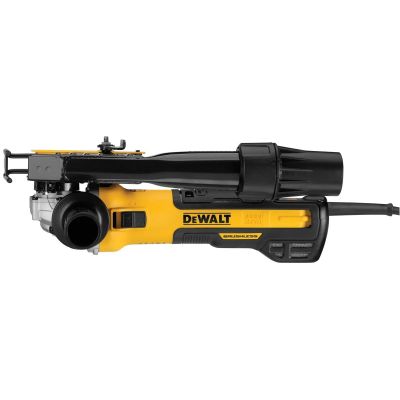 DWTDWE46202 image(0) - DEWALT 5 in. - 6 in. Brushless Small Angle Grinder, Slide with Tuckpointing Shroud Kit