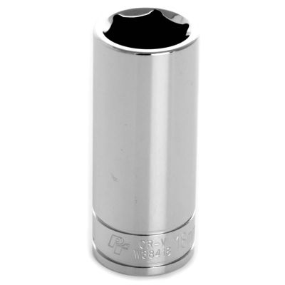 WLMW38418 image(0) - Wilmar Corp. / Performance Tool 3/8" Drive 18mm 6pt Deep Socket