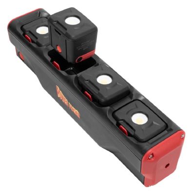 PPRPPMWL1000 image(0) - Power Probe PPMWL1000 Pro Series 1000 Total Lumen  Rechargeable Magnetic Base with Four Modular  Magnetic Removable Work Lights  - Black