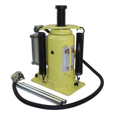 ESC10450 image(0) - ESCO Yellow Jackit 20 Ton Air/Manual Bottle Jack (Screw On Base)
