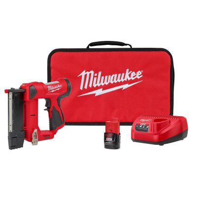 MLW2540-21 image(0) - Milwaukee Tool M12 23 Gauge Pin Nailer Kit