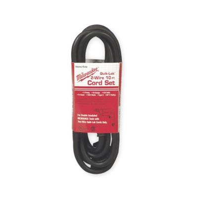 MLW48-76-5110 image(0) - Milwaukee Tool 10 FT. 2-WIRE QUIK-LOK TWIST LOCK PLUG CORD
