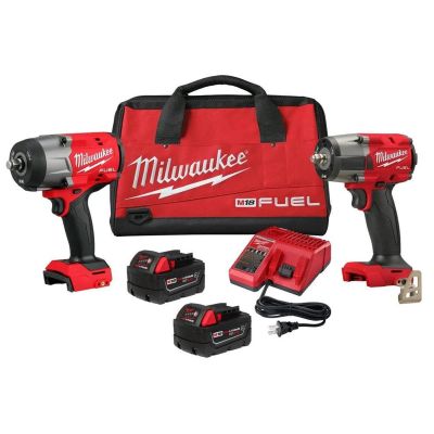 MLW3010-22 image(0) - Milwaukee Tool M18 FUEL 1/2 Inch HTIW & 3/8 Inch MTIW Impact Wrench Automotive Combo Kit