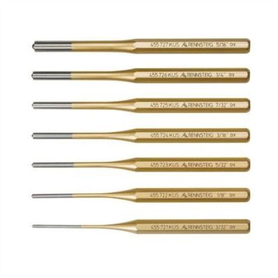 KNP9R455007 image(0) - KNIPEX 7 Pc Roll Pin Punch Set