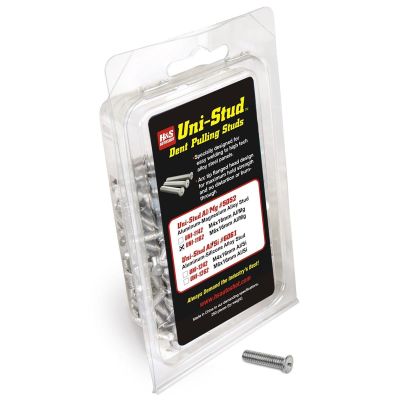 HSA1162 image(0) - H&S AutoShot UNI-1162 Aluminum Stud Dent Pull M6 x 16mm Al/Mg #5052 Alloy (250-Pack)