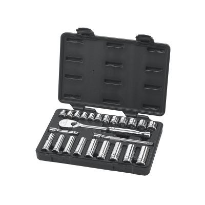 KDT80559 image(0) - GearWrench 24 Piece 3/8 Inch Drive 6 & 12 Point Standard & Deep Metric Mechanics Tool Set
