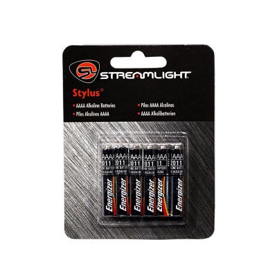 STL65030 image(0) - Streamlight AAAA Batteries - 6pk - Silver