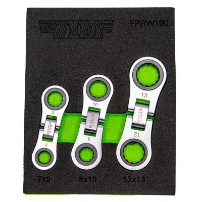 VIMFPRW100 image(0) - VIM Tools Nano Flex Ratcheting Wrench Set