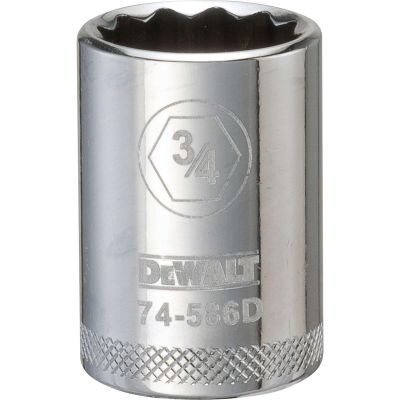 DWTDWMT74586OSP image(0) - DEWALT 001Pc 12Dr Socket-12Pt-3/4
