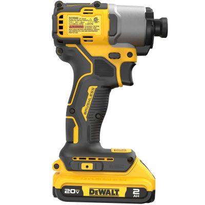 DWTDCF840D1 image(0) - DEWALT 20V MAX* XTREME Cordless Brushless 1/4 in Impact Driver Drill Kit (1) Lithium Ion Battery with Charger