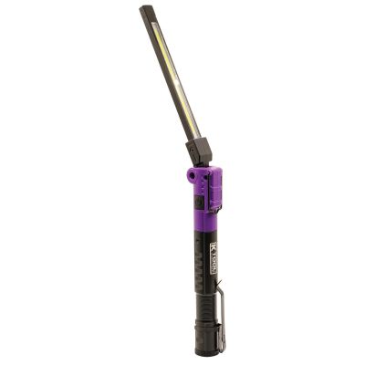 KTI73364 image(0) - K Tool International 350 Lumen 3-Way Foldable Slim Work Light (Purple)