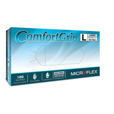 MFXCFG900S image(0) - Microflex COMFORTGRIP LATEX EXAM GLOVES S 100PK
