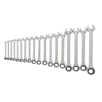 KDT85890-02 image(0) - GearWrench 18 Piece 72-Tooth 12 Point Ratcheting Combination Metric Wrench Set